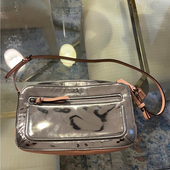 Coach flight bag poppy Silver and Tan Women's Bag - Picture 1 of 7